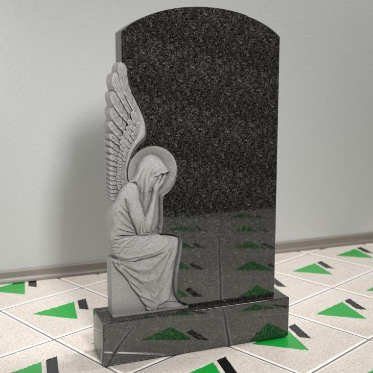 Памятник с ангелом резным