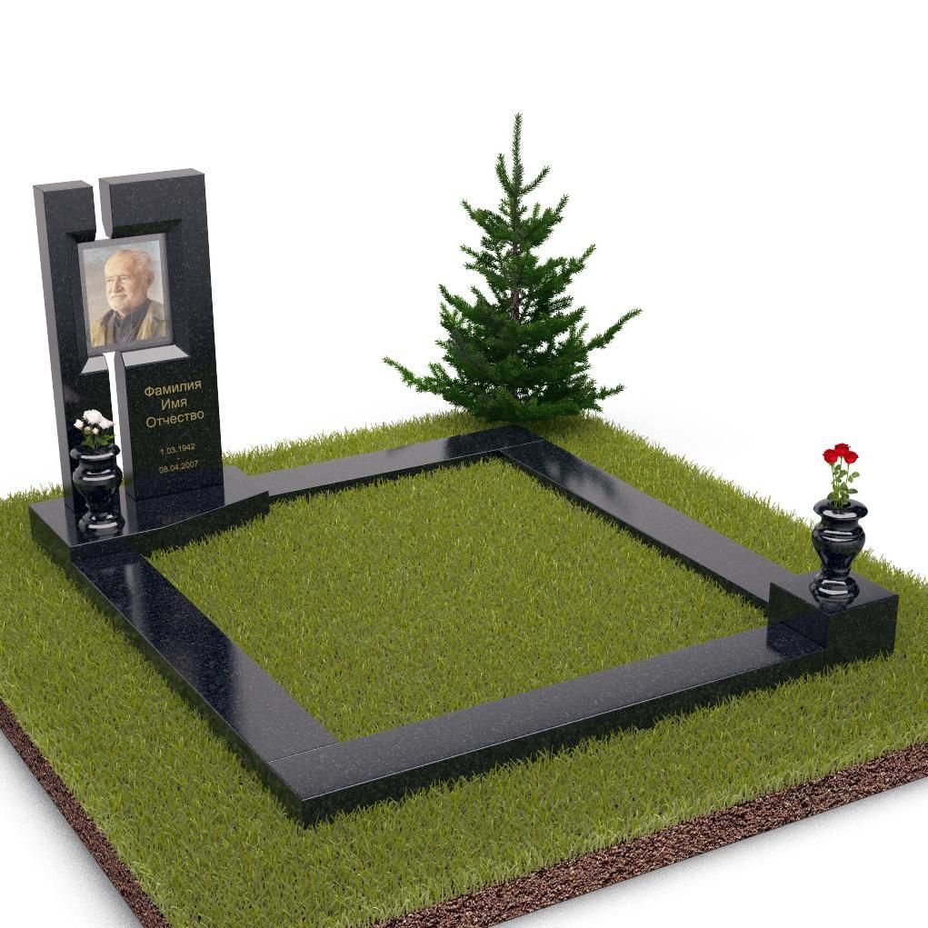 Угловой памятник на могилу 18851