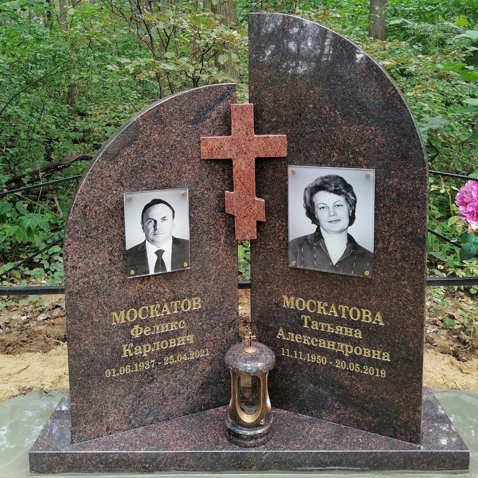 шестиконечный крест из гранита