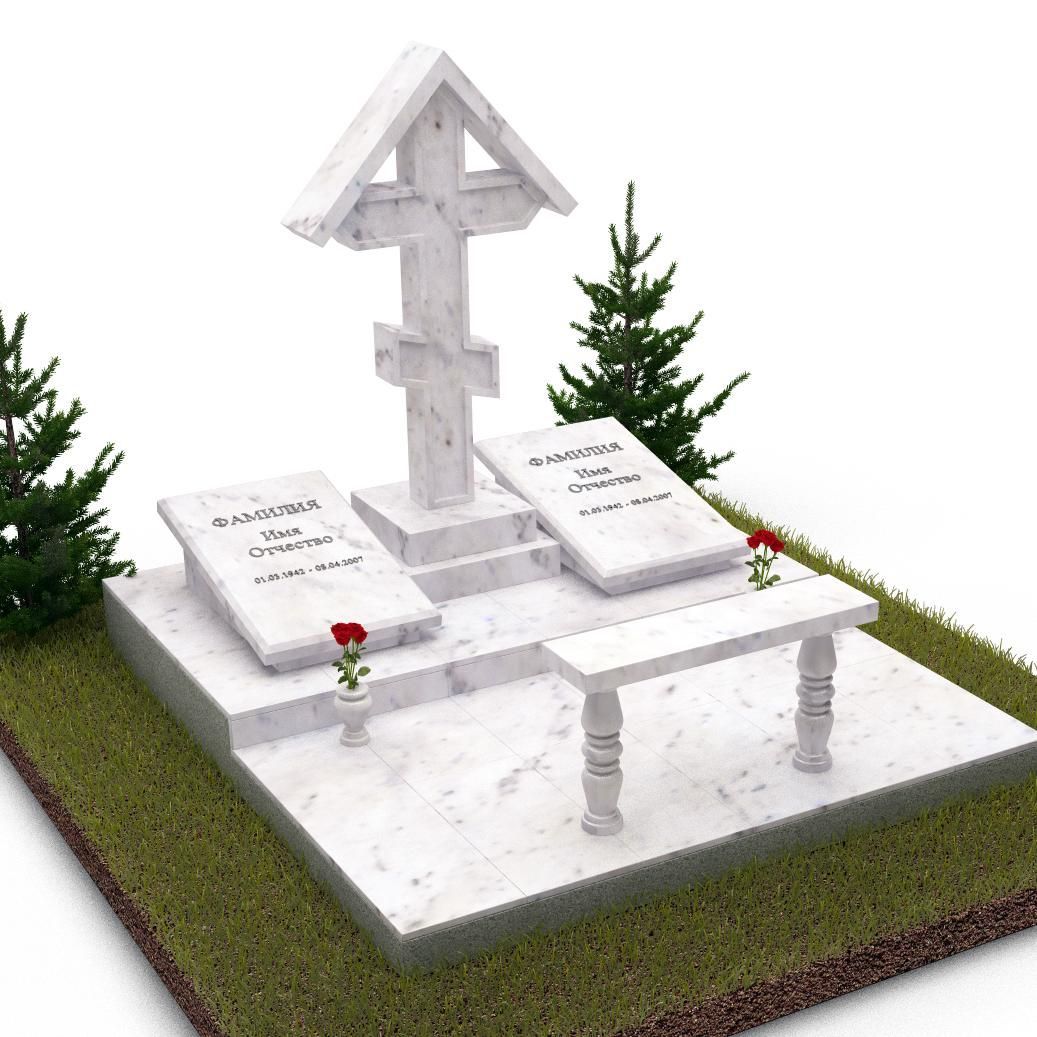 памятник со старообрядческим крестом