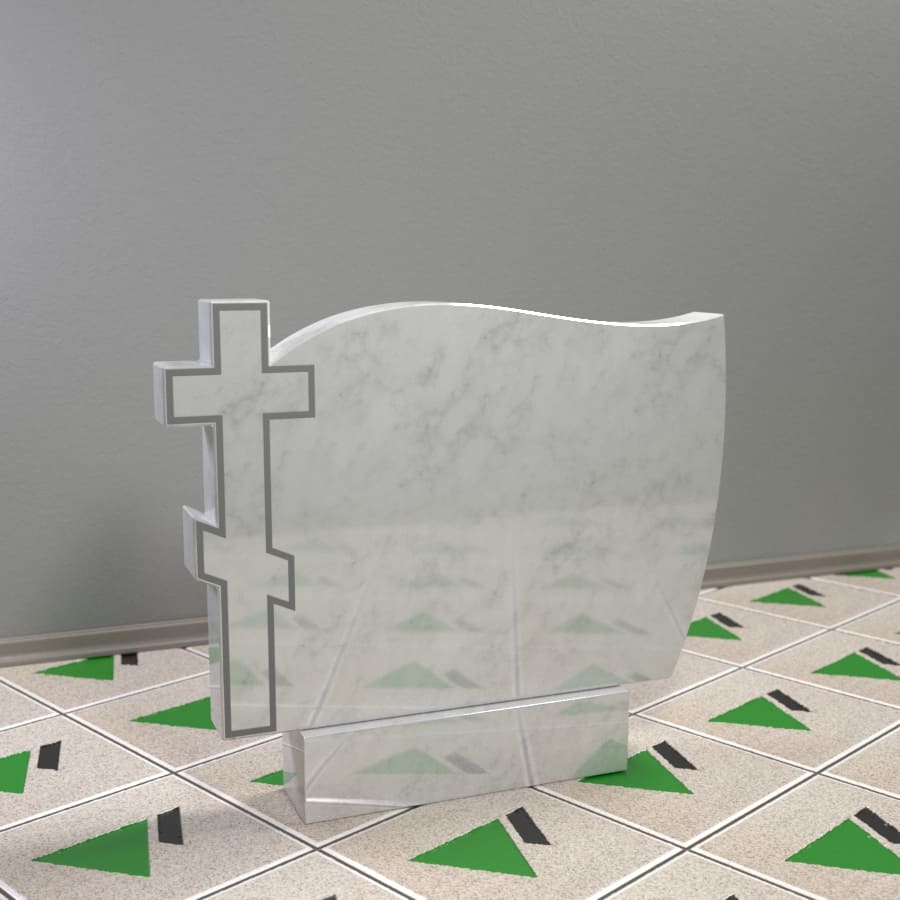 двойной памятник с крестом 15900