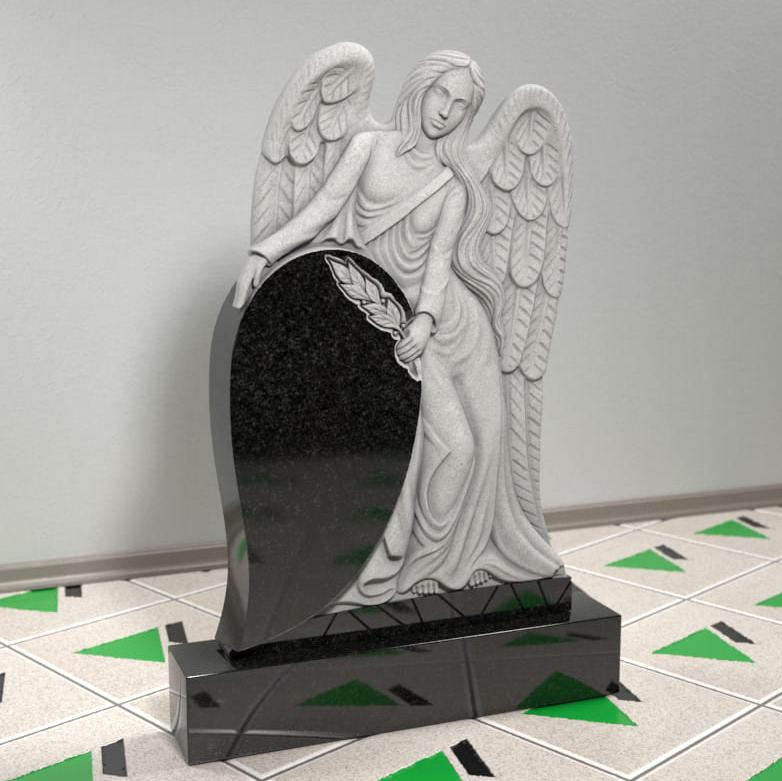 Памятник скорбящий ангел на могилу 14361