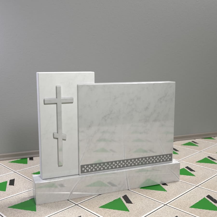 семейный памятник с крестом 15304