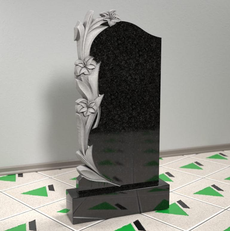 Памятник с лилиями 12583