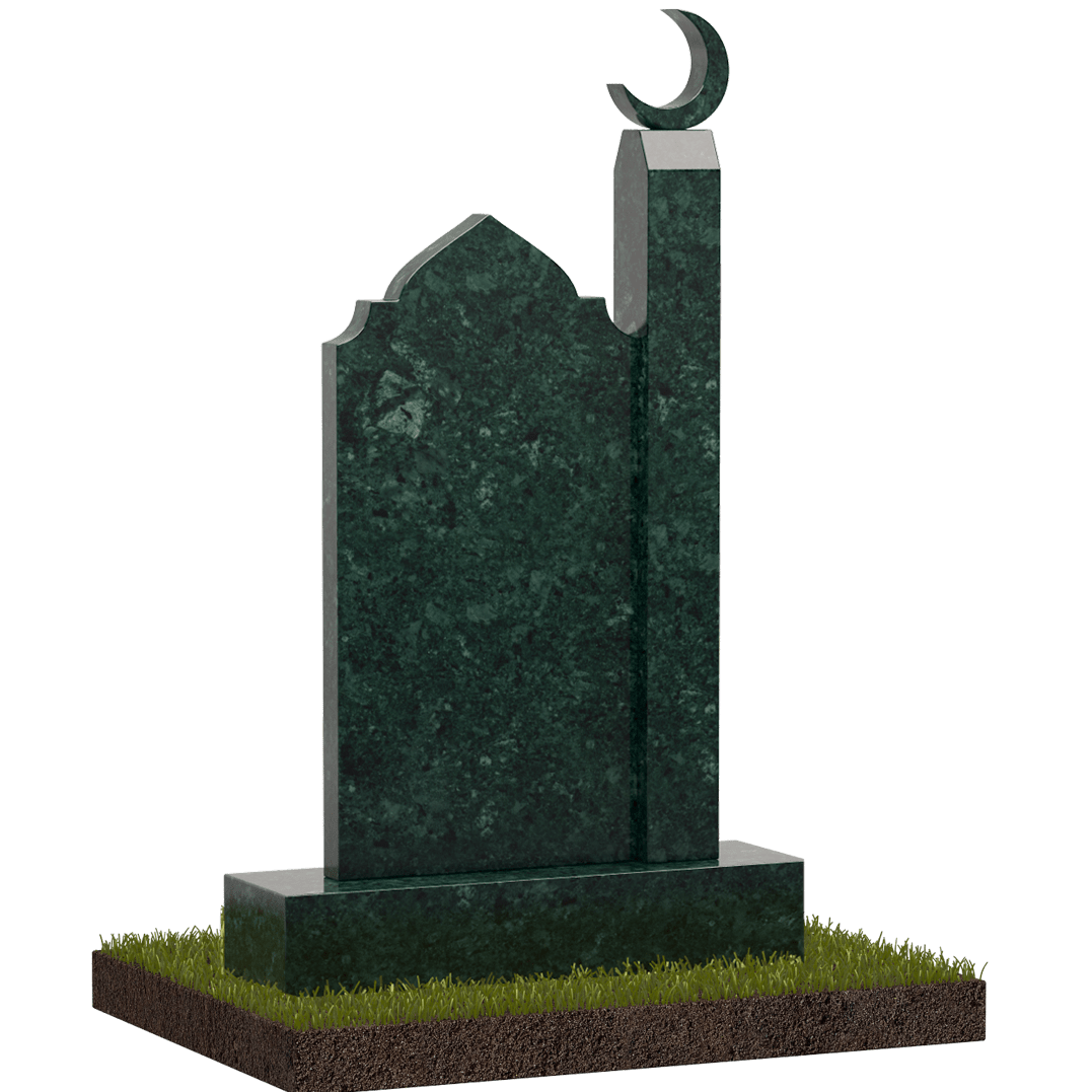 Памятник мусульманский с месяцем из гранита