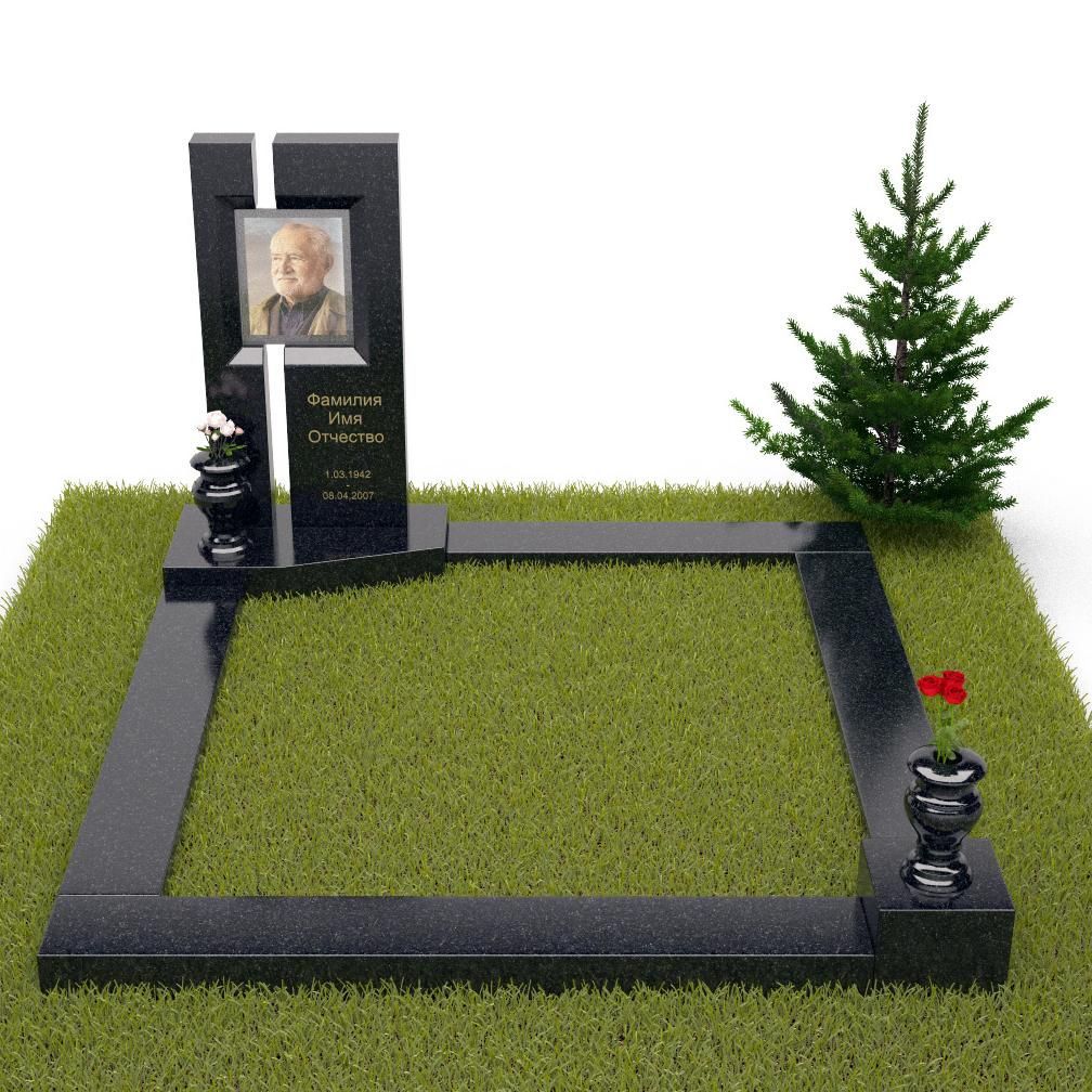 Угловой памятник на могилу 18851