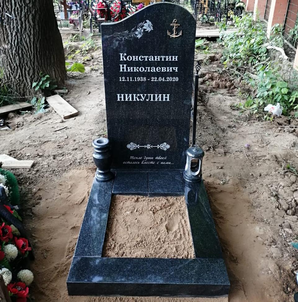 накладка якорь на памятник из бронзы