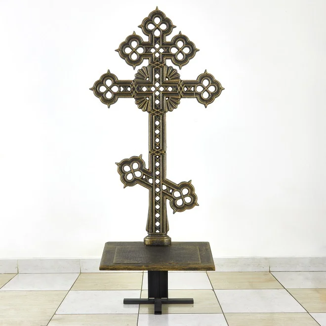 Подставка под крест чугунная