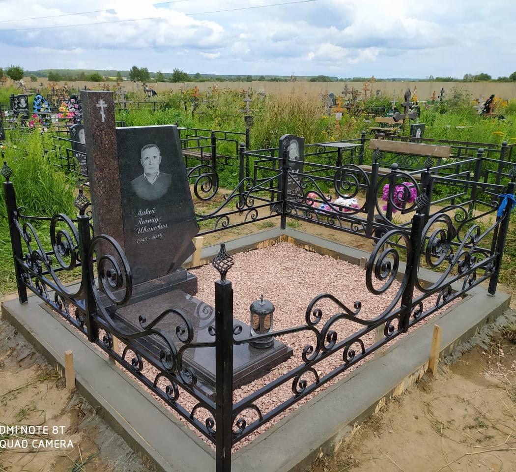 сварная ограда на могилу