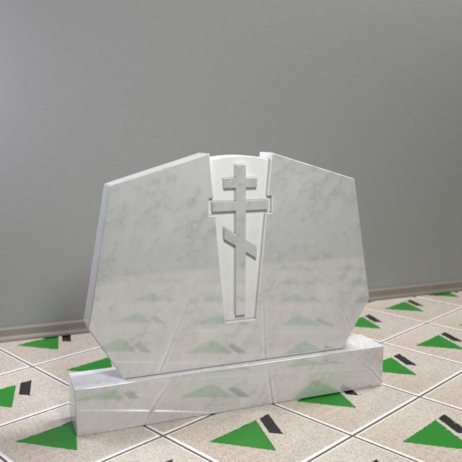 семейный памятник с крестом 15900