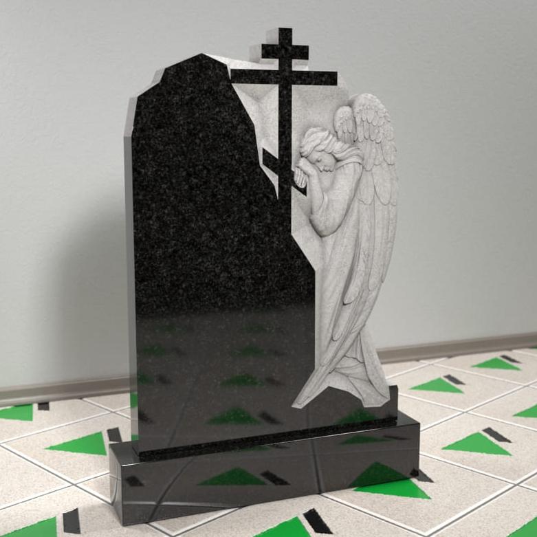 Памятник со скорбящей 14401