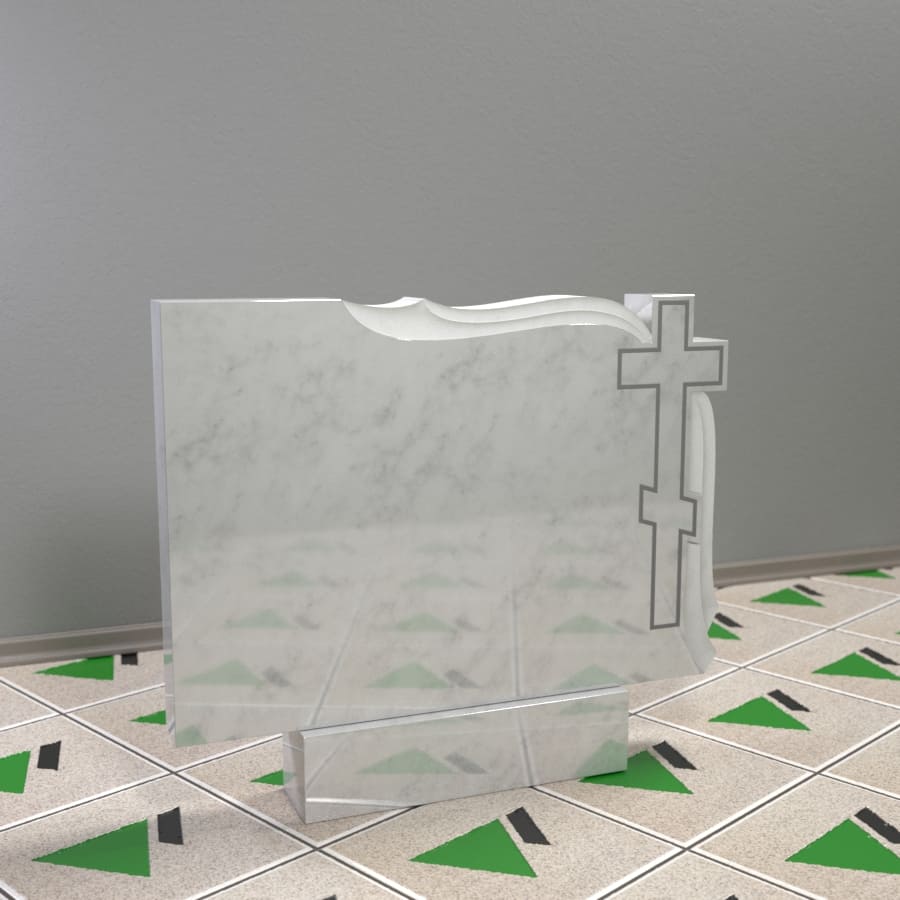 памятник православный с крестом и драпировкой 15400