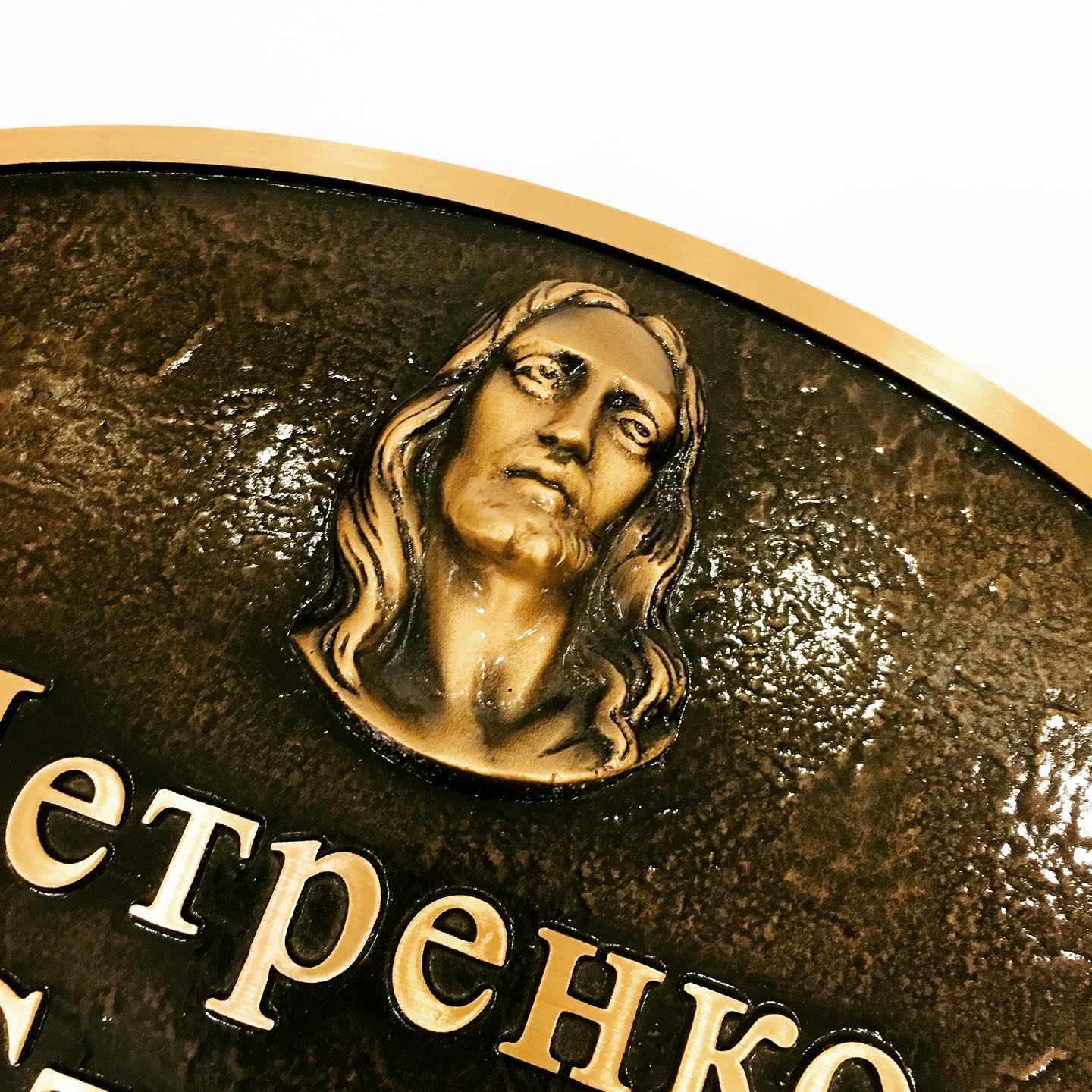 Табличка из бронзы Италия Cagiatti