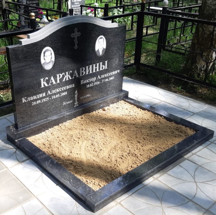 памятник на двоих из гранита 16101