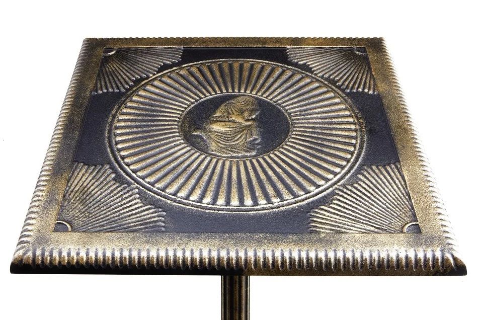 Столик квадратный чугунный на могилу 82963