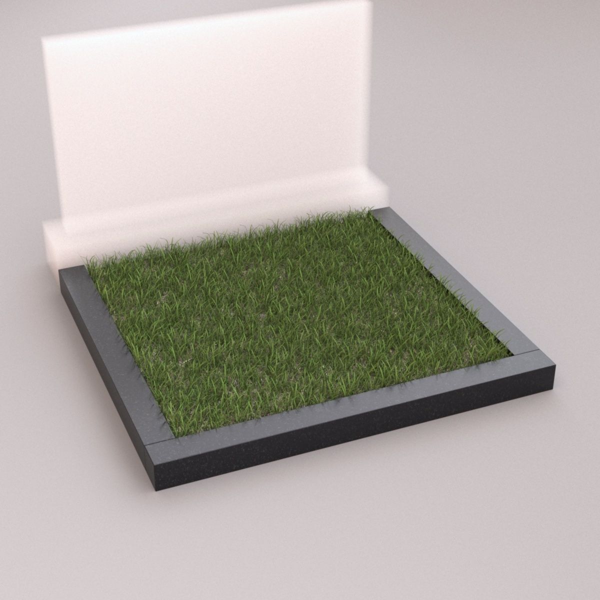 Двойной цветник на могилу