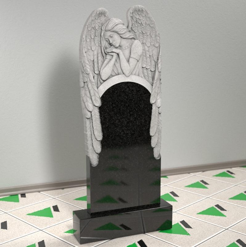 Памятник с ангелом на могилу 14144