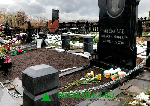 ограда столбики с цепями