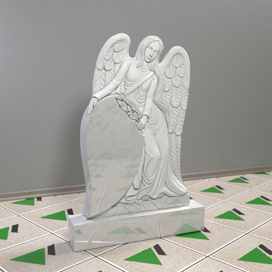 Памятник скорбящий ангел на могилу 14361