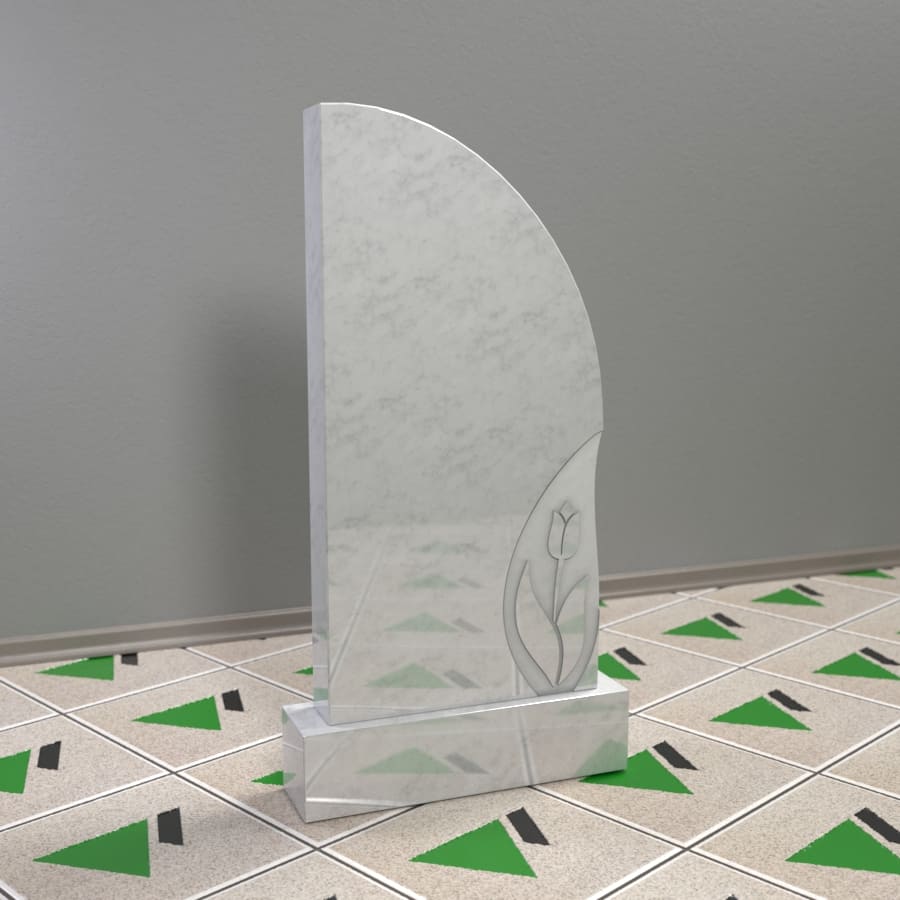 памятник с тюльпаном на могилу