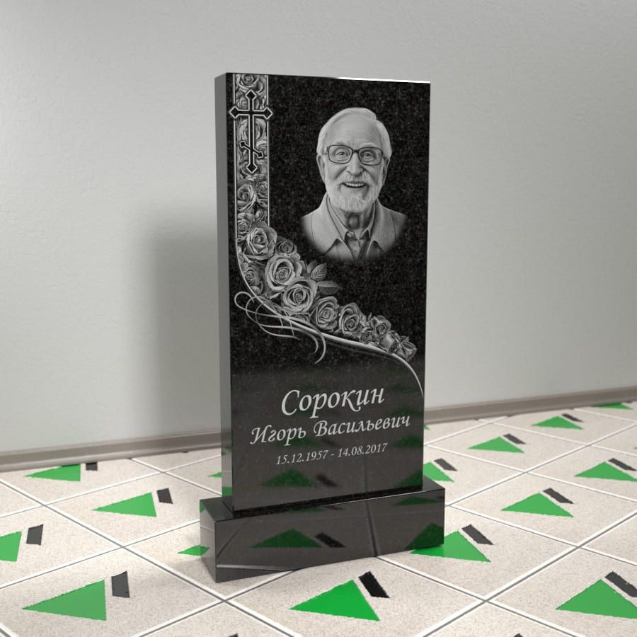 Памятник прямой на могилу 