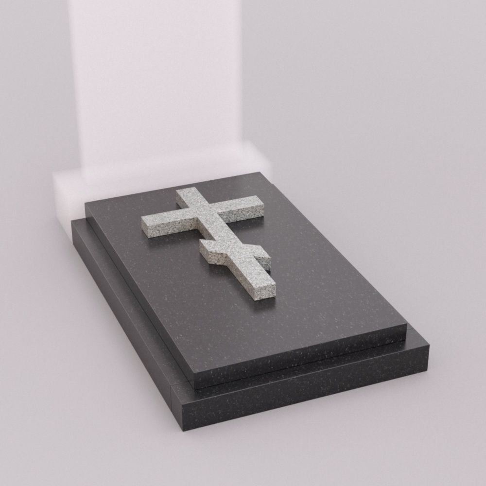 надгробная плита с крестом для памятника