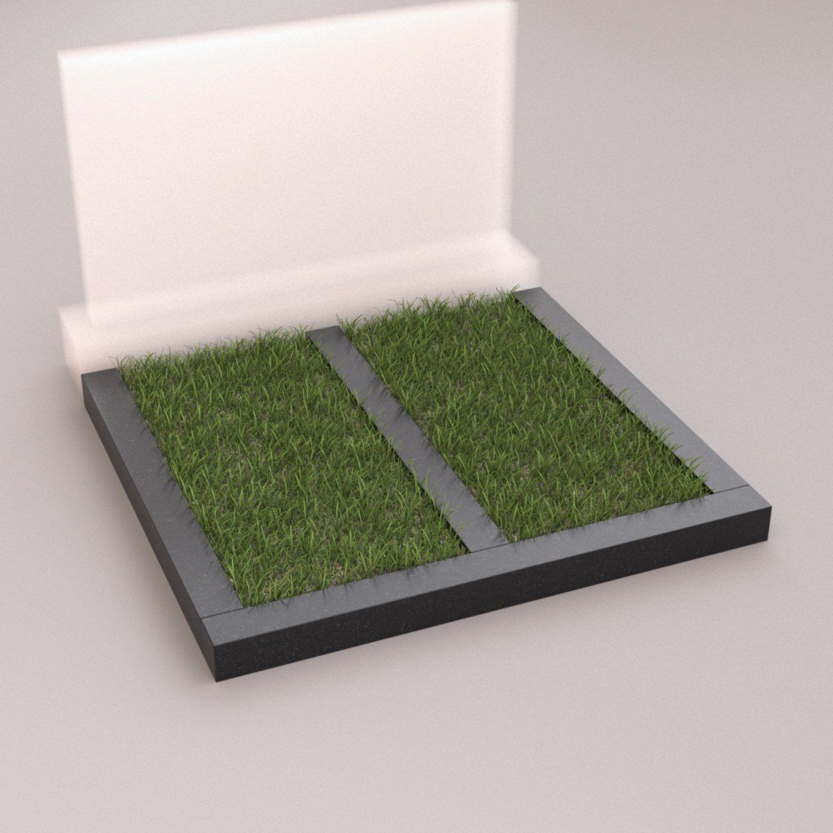 цветник на могилу на двоих