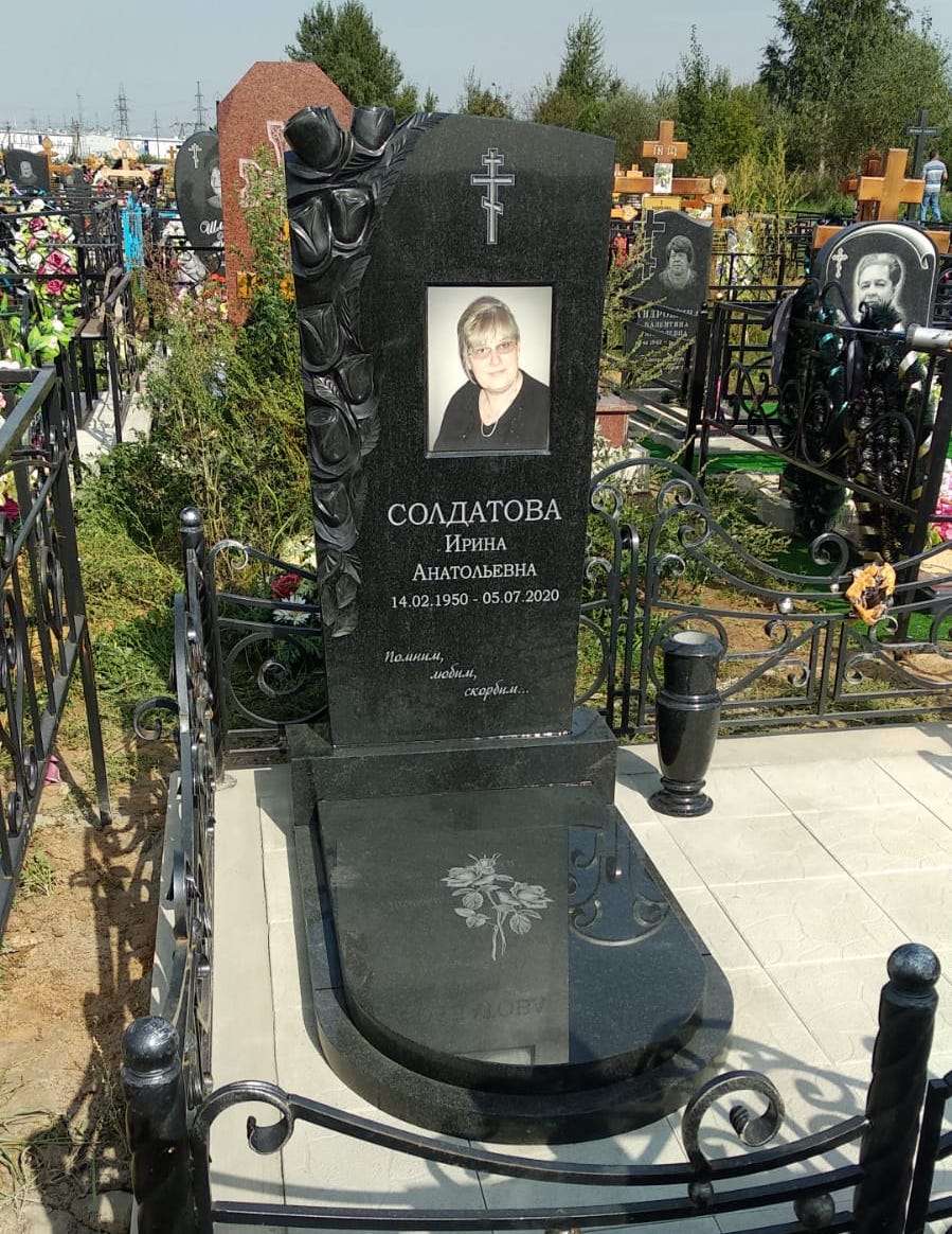 Надгробная плита из гранита на могилу