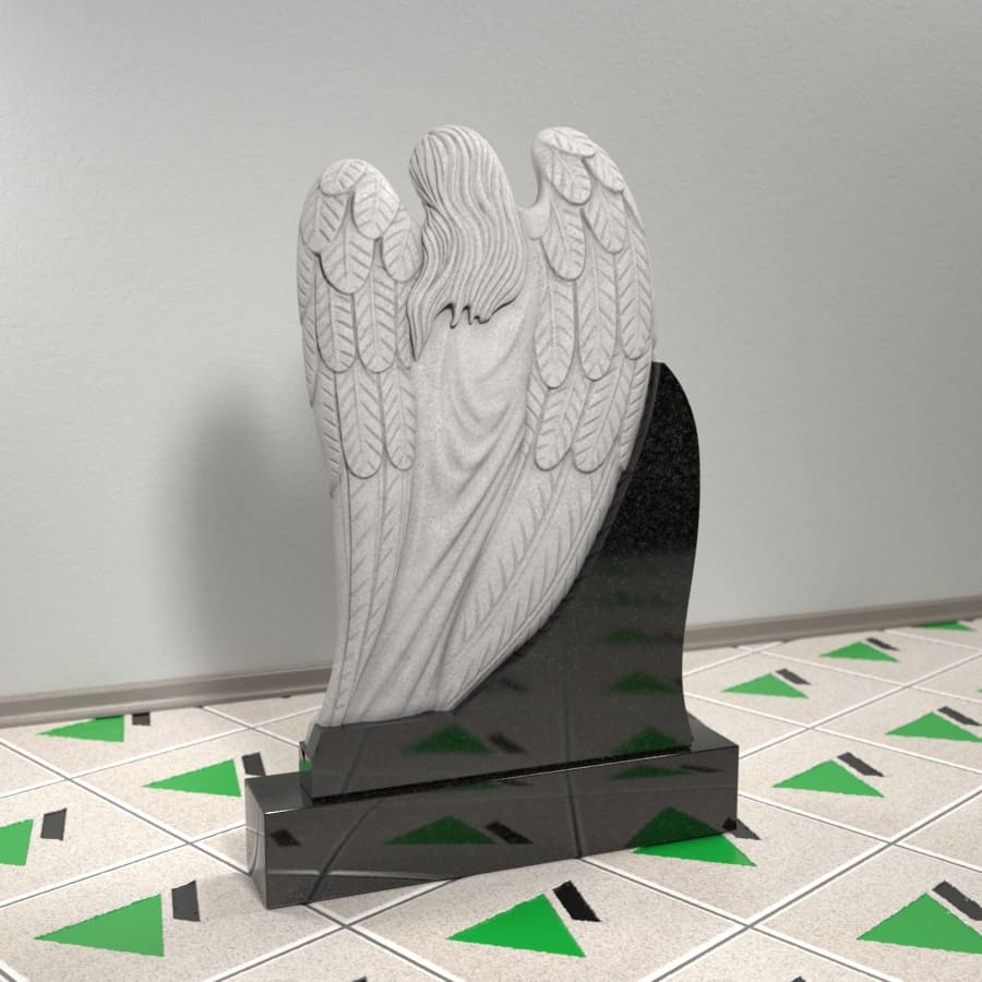 Памятник скорбящий ангел на могилу 14361