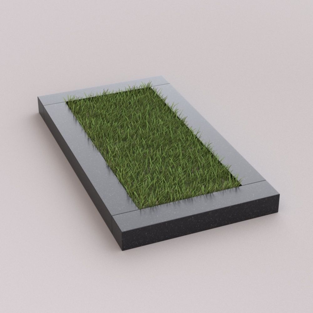 стандартный цветник на могилу