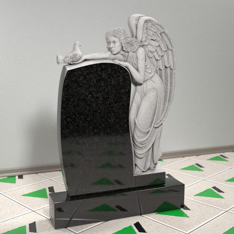 Памятник ангел с голубем на могилу 14346