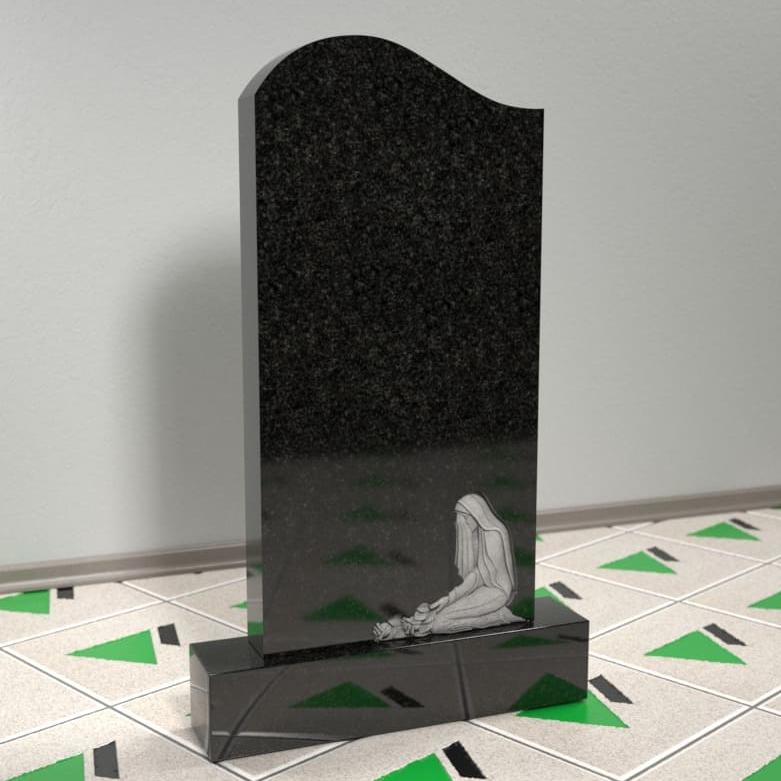 Памятник со скорбящей на могилу 13028