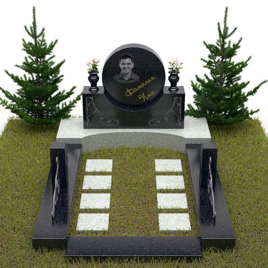 Памятник-зеркало с необычной подставкой