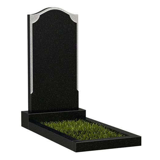 гранитное надгробие волной