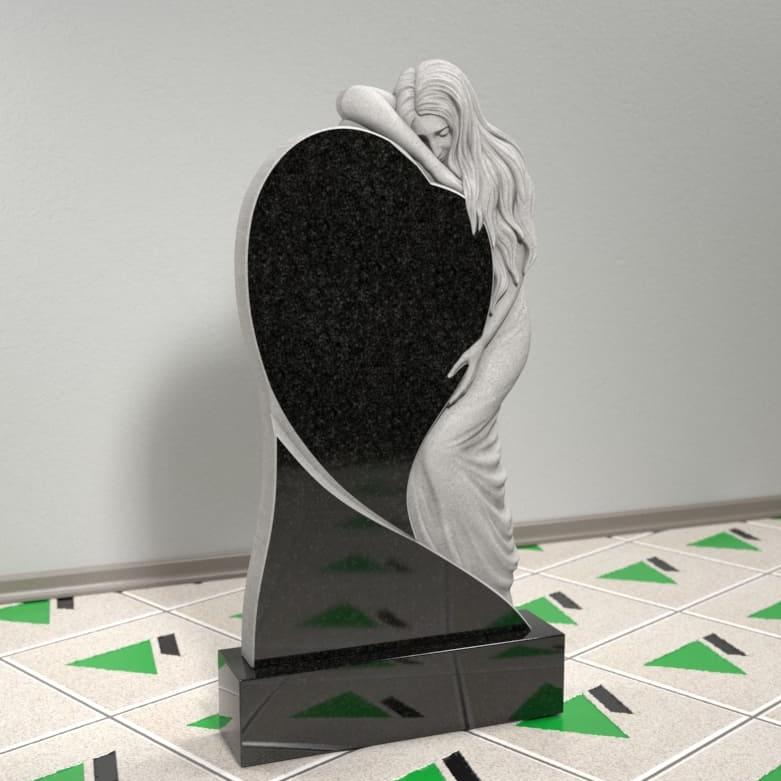 Памятник со скорбящей на могилу 14009