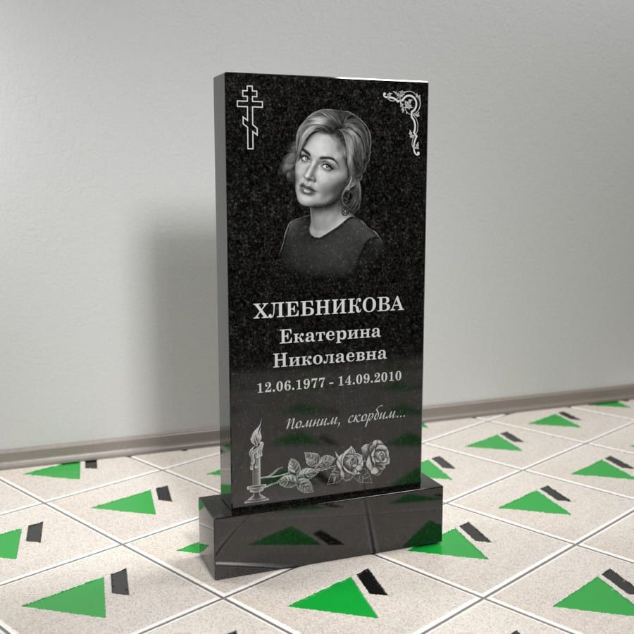 Памятник прямой на могилу 