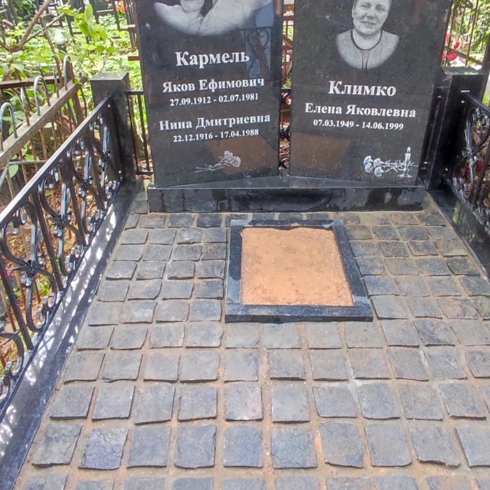 стандартный цветник на могилу