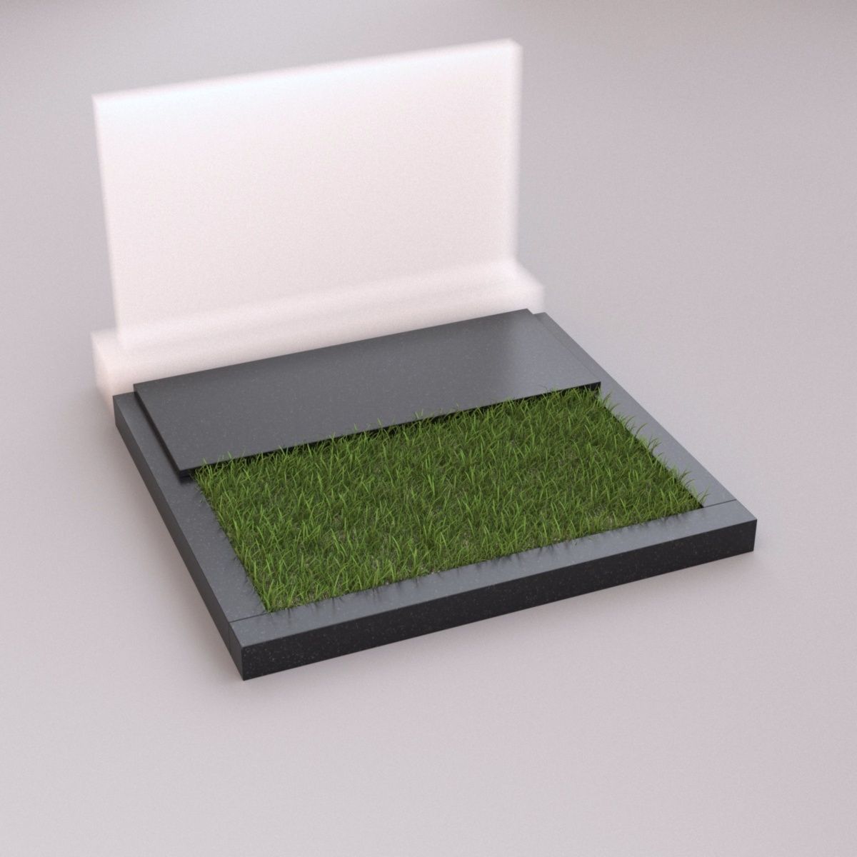 Цветник на 2 могилы со вкладкой