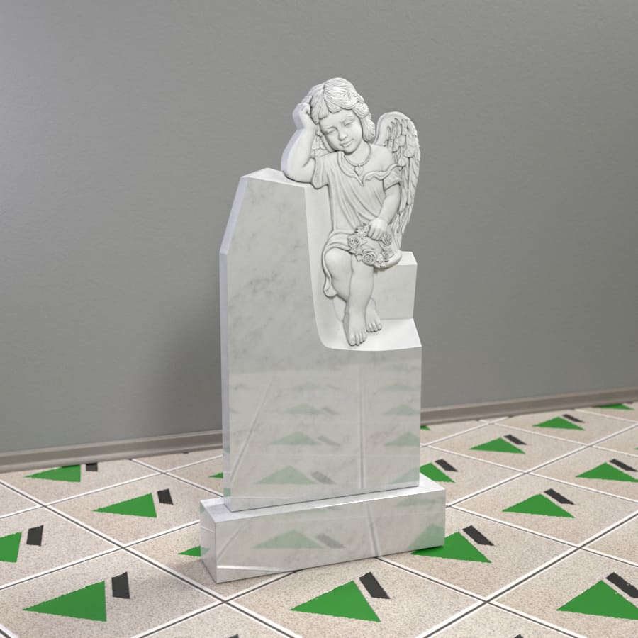 Памятник с ангелочком на могилу 13916