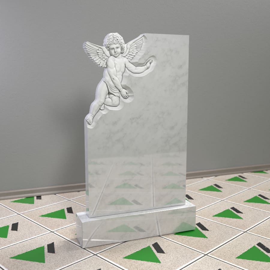 Памятник с ангелочком на могилу 13912