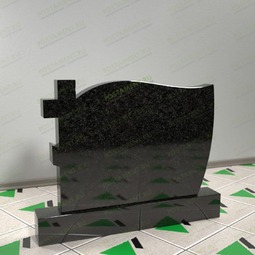 памятник горизонтальный с крестом и фаской 15901