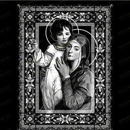 Икона Богородица с младенцем на памятник