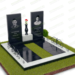 гранитный комплекс с двумя стелами