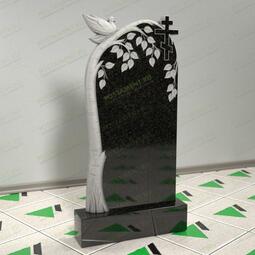 Памятник с голубем на березе на могилу