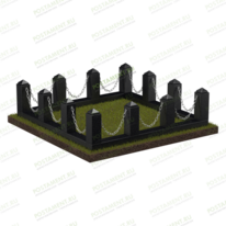 Ограда столбики с цепью 22117