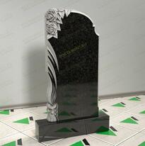 Памятник с розами и свечой № 12643