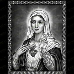 Икона Дева Мария на памятник
