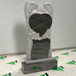 Памятник с ангелом и розами