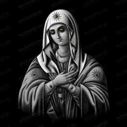 Икона Божией Матери «Умиление» на памятник
