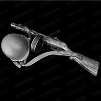 Военная каска и ружье  91508